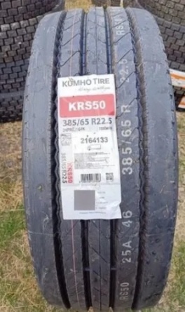 385/65R22.5 Kumho RS50 164K PR24 3PMSF Автошина Руль фото 1