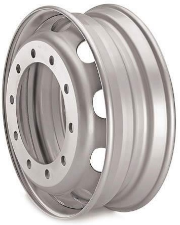 Диск SRW 9.00х22.5 10х335 D281 ET175 Silver 3229002 13мм 4000кг. внешн.вент фото 1