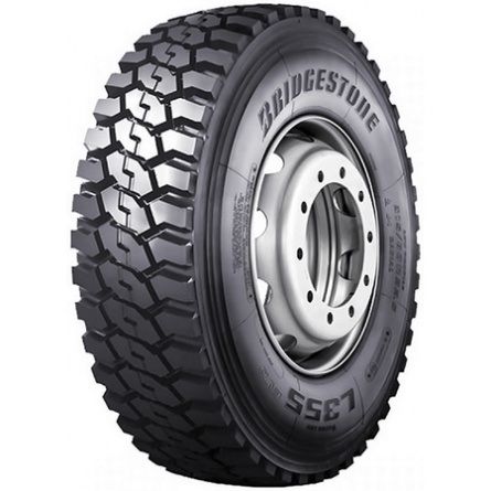315/80R22.5 Bridgestone L355EVO 158/156K TL Автошина Строительная Ведущая M+S фото 1