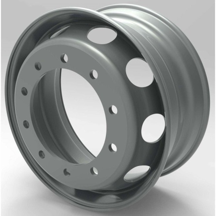 Диск Royal Spin 9x22.5 10x335 ET175 D281 Silver (LT8246F) 16мм внеш.вент фото 1