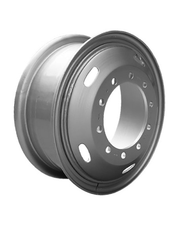 Диск SRW 8.50*24.00 10*335 D281 ET180 Silver 15.5мм 4750кг для беcкамерной шины фото 1